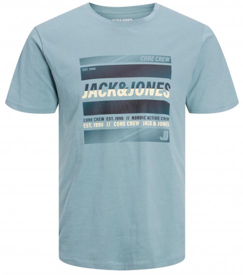 Jack & Jones JCOARC T-Shirt Light Blue - Tričká - Nadrozmerné tričká - 2XL-14XL