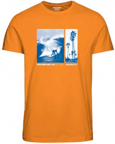 Jack & Jones JORBOOSTER T-Shirt Iceland Poppy - Tričká - Nadrozmerné tričká - 2XL-14XL