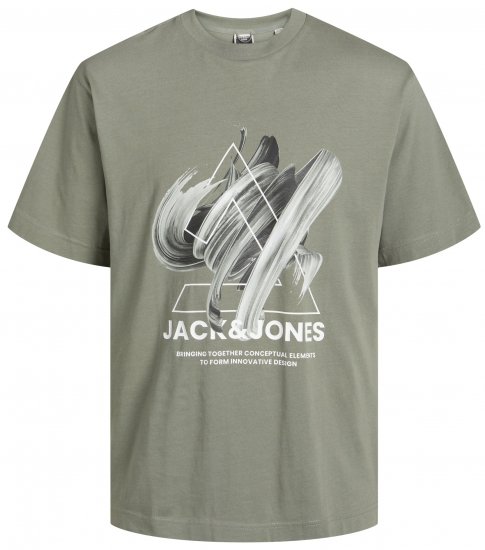 Jack & Jones JCOTINT T-Shirt Agave Green - Tričká - Nadrozmerné tričká - 2XL-14XL