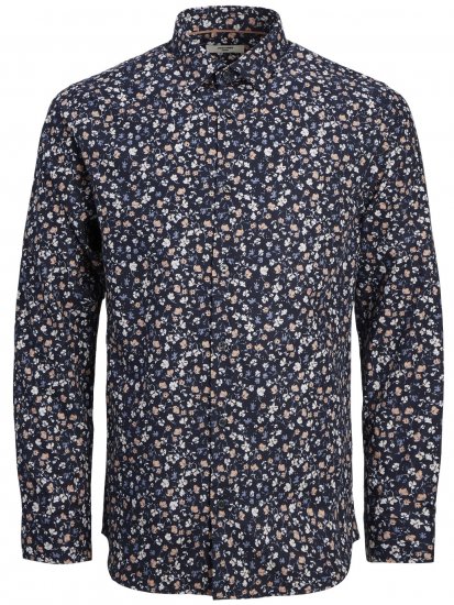 Jack & Jones JPRBLANORDIC LS Shirt Night Sky - Košele - Košele 2XL-10XL