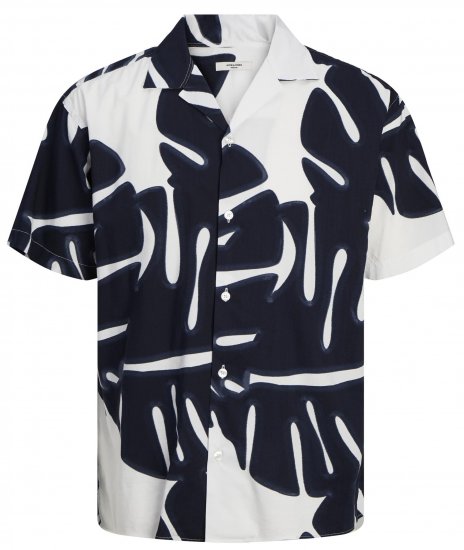 Jack & Jones JPRBLAPALMA RESORT Shirt Snow White - Košele - Košele 2XL-10XL