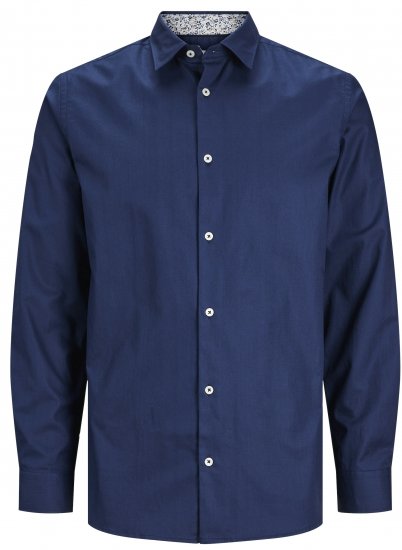Jack & Jones JPRBLANORDIC DETAIL Shirt Perfect Navy - Košele - Košele 2XL-10XL