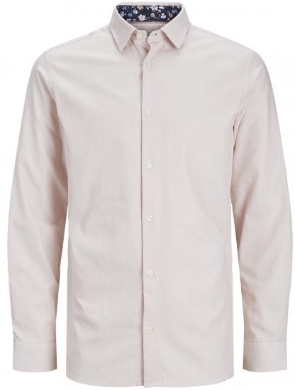 Jack & Jones JPRBLANORDIC DETAIL Shirt Café Crème - Košele - Košele 2XL-10XL