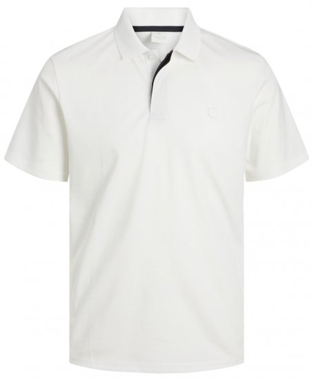 Jack & Jones Rodney Short Sleeve Polo White - Polokošele - Polokošele 2XL-8XL
