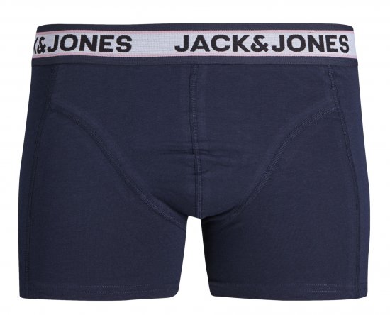 Jack & Jones JACMARCO SOLID Trunks 3-Pack Coronet Blue - Spodná bielizeň - Spodné Prádlo 2XL-8XL