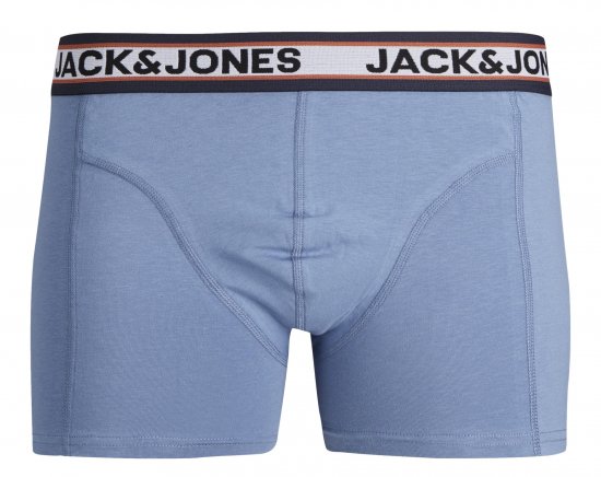 Jack & Jones JACMARCO SOLID Trunks 3-Pack Coronet Blue - Spodná bielizeň - Spodné Prádlo 2XL-8XL
