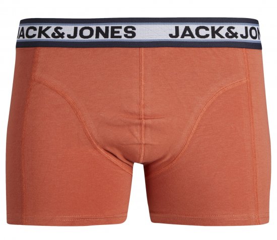 Jack & Jones JACMARCO SOLID Trunks 3-Pack Coronet Blue - Spodná bielizeň - Spodné Prádlo 2XL-8XL