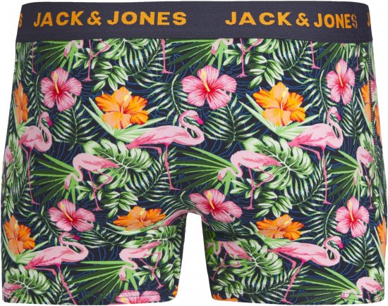 Jack & Jones JACPINK FLAMINGO TRUNKS 5 PACK Navy Blazer - Spodná bielizeň - Spodné Prádlo 2XL-8XL