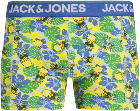 Jack & Jones JACPINEAPPLE SKULL TRUNKS 3 PACK Palace Blue - Spodná bielizeň - Spodné Prádlo 2XL-8XL