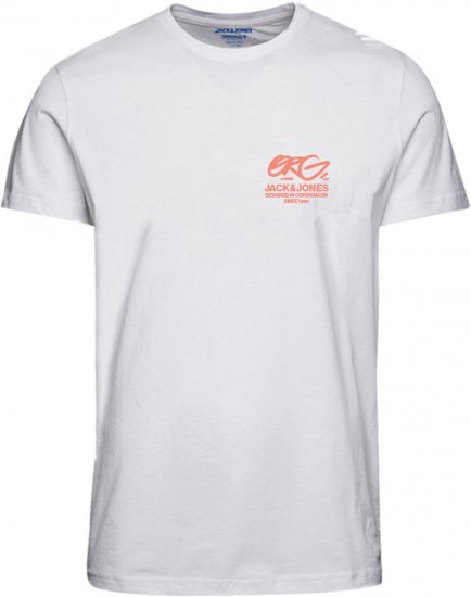 Jack & Jones JORARUBA TEE SS CREW NECK Brighter White - Tričká - Nadrozmerné tričká - 2XL-14XL