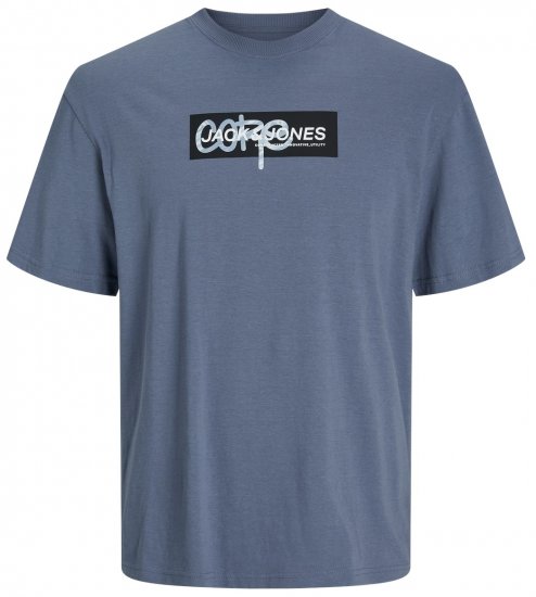 Jack & Jones JCOSUMMER PRINT T-Shirt Flint Stone - Tričká - Nadrozmerné tričká - 2XL-14XL