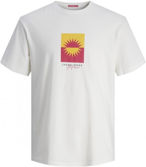 Jack & Jones JORMARBELLA BRANDING TEE SS Bright White - Tričká - Nadrozmerné tričká - 2XL-14XL