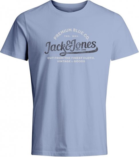 Jack & Jones JPRBLULOUIE SS TEE CREW NECK Cerulean - Tričká - Nadrozmerné tričká - 2XL-14XL