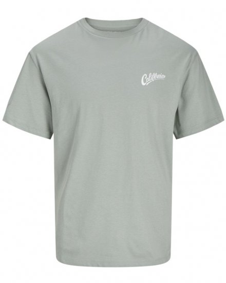 Jack & Jones Zekiel Crew Neck T-Shirt Iceberg Green - Tričká - Nadrozmerné tričká - 2XL-14XL