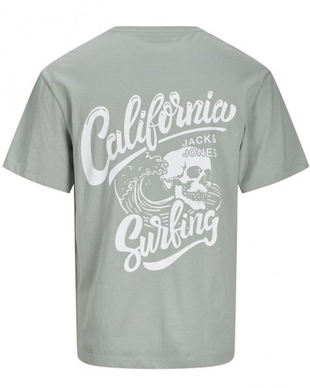 Jack & Jones Zekiel Crew Neck T-Shirt Iceberg Green - Tričká - Nadrozmerné tričká - 2XL-14XL