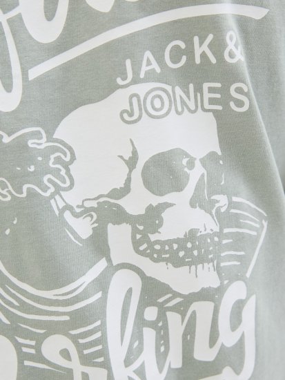 Jack & Jones Zekiel Crew Neck T-Shirt Iceberg Green - Tričká - Nadrozmerné tričká - 2XL-14XL