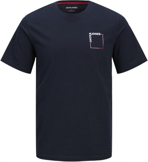 Jack & Jones Verner Crew Neck T-Shirt Blue - Tričká - Nadrozmerné tričká - 2XL-14XL