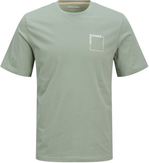 Jack & Jones Verner Crew Neck T-Shirt Iceberg Green - Tričká - Nadrozmerné tričká - 2XL-14XL