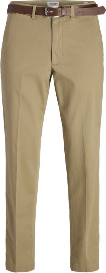 Jack & Jones Ollie Franco Chino Pants with Belt Brown - Džínsy & nohavice - Džínsy a Nohavice - W40-W70