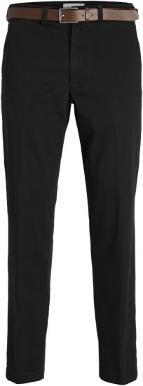 Jack & Jones Ollie Franco Chino Pants with Belt Black - Džínsy & nohavice - Džínsy a Nohavice - W40-W70