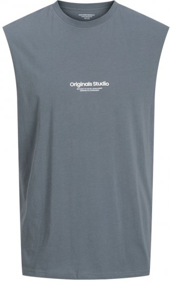 Jack & Jones VESTERBRO Sleeveless T-Shirt Stormy Weather - Tričká - Nadrozmerné tričká - 2XL-14XL