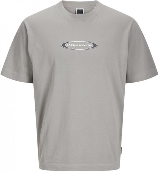 Jack & Jones Pacer Branding Print T-Shirt Grey - Tričká - Nadrozmerné tričká - 2XL-14XL