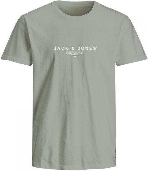 Jack & Jones Harris Crew Neck T-Shirt Green - Tričká - Nadrozmerné tričká - 2XL-14XL