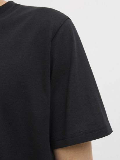 Jack & Jones Vira Branding Crew Neck T-Shirt Black - Tričká - Nadrozmerné tričká - 2XL-14XL