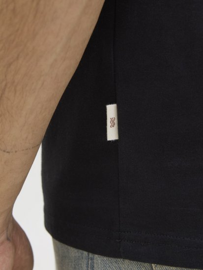  Jack & Jones Tavira Aop Pocket Crew Neck T-Shirt Black - Tričká - Nadrozmerné tričká - 2XL-14XL