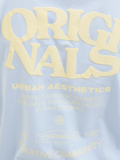 Jack & Jones Tavira Type Crew Neck T-Shirt Skyway - Tričká - Nadrozmerné tričká - 2XL-14XL