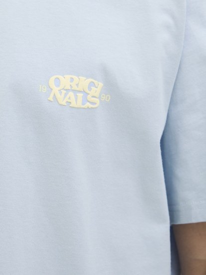 Jack & Jones Tavira Type Crew Neck T-Shirt Skyway - Tričká - Nadrozmerné tričká - 2XL-14XL