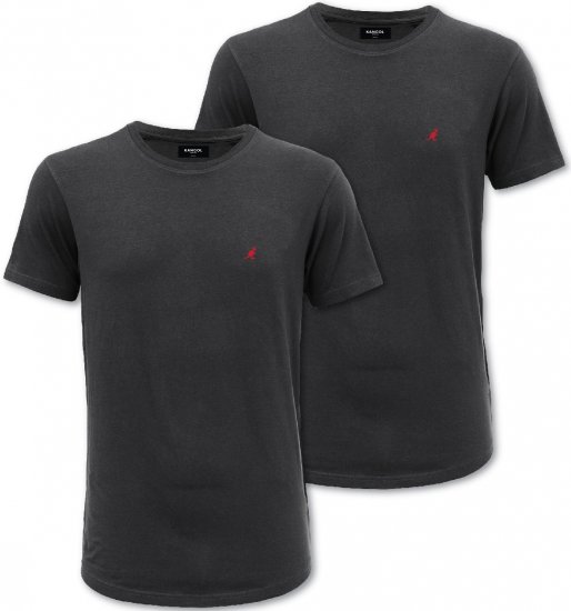 Kangol Jetta T-shirt Black 2-pack - Tričká - Nadrozmerné tričká - 2XL-14XL