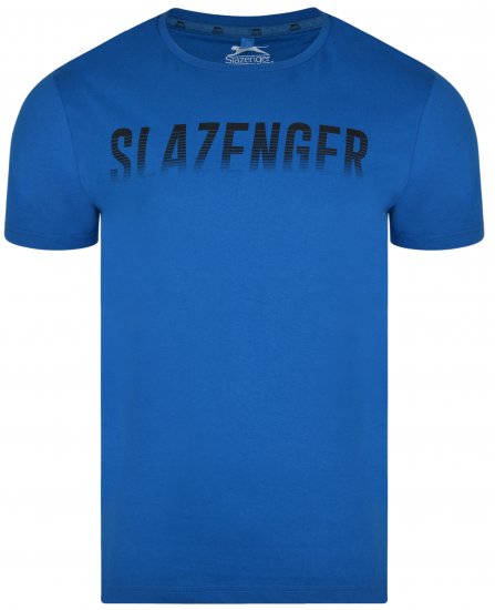 Slazenger Jonathan T-shirt Blue - Tričká - Nadrozmerné tričká - 2XL-14XL