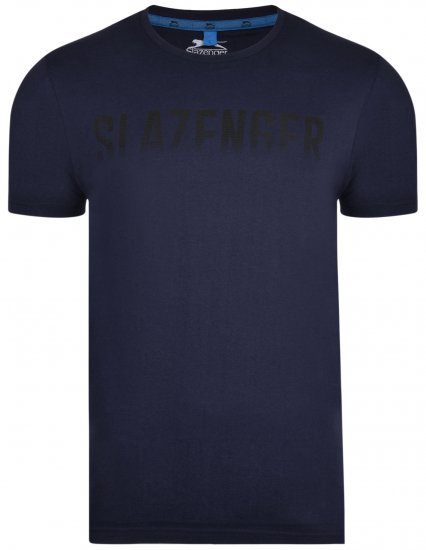 Slazenger Jonathan T-shirt Midnight - Tričká - Nadrozmerné tričká - 2XL-14XL