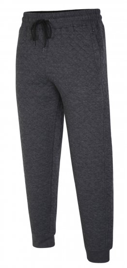 Kam Jeans 238 Quilted Jersey Joggers Charcoal - Tepláky & teplákové kraťasy - Tepláky & Teplákové kraťasy - 2XL-12XL