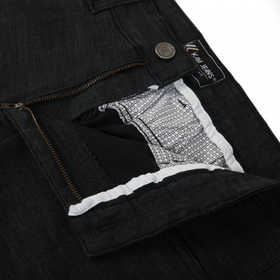 Kam Jeans 264 Slub Weave 5 Pocket Stretch Pants Charcoal - Džínsy & nohavice - Džínsy a Nohavice - W40-W70