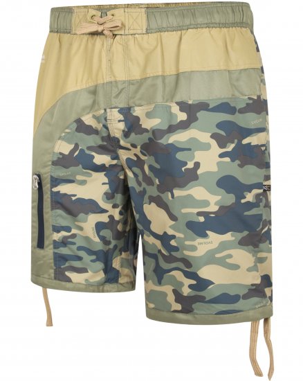 Kam Jeans 3004 Camo Panel Board Swimshorts - Spodná bielizeň - Spodné Prádlo 2XL-8XL