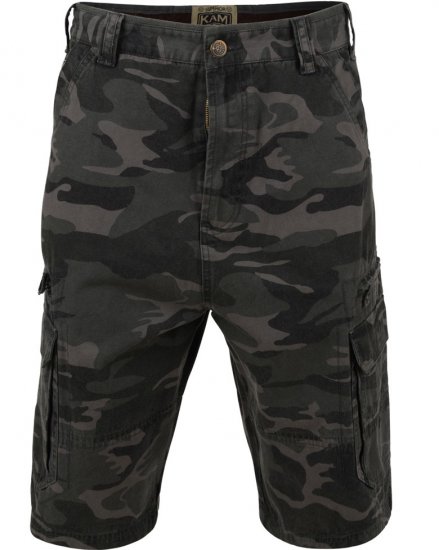 Kam Jeans 329 Short Khaki Camo - Šortky - Šortky W40-W60