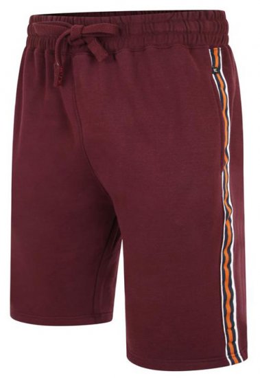 Kam Jeans 3300 Jog Shorts with Side Tape Burgundy - Tepláky & teplákové kraťasy - Tepláky & Teplákové kraťasy - 2XL-12XL
