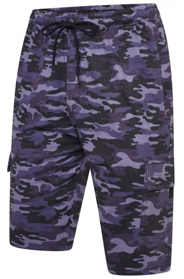 Kam Jeans 3306 Cargo Camo Lounge Shorts Navy - Tepláky & teplákové kraťasy - Tepláky & Teplákové kraťasy - 2XL-12XL