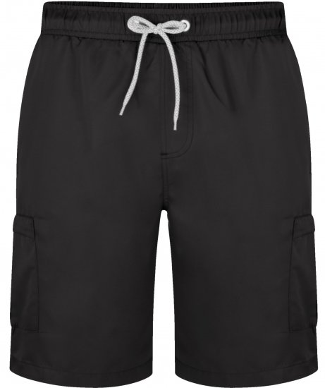 Kam Jeans 334 Cargo Swim Shorts Black - Spodná bielizeň - Spodné Prádlo 2XL-8XL