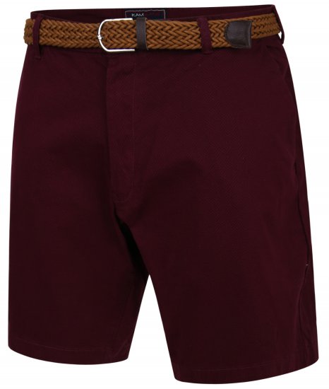 Kam Jeans 339 Dress Shorts Burgundy - Šortky - Šortky W40-W60