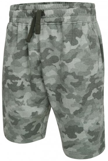 Kam Jeans 346 Camo Sweat Shorts Olive - Tepláky & teplákové kraťasy - Tepláky & Teplákové kraťasy - 2XL-12XL