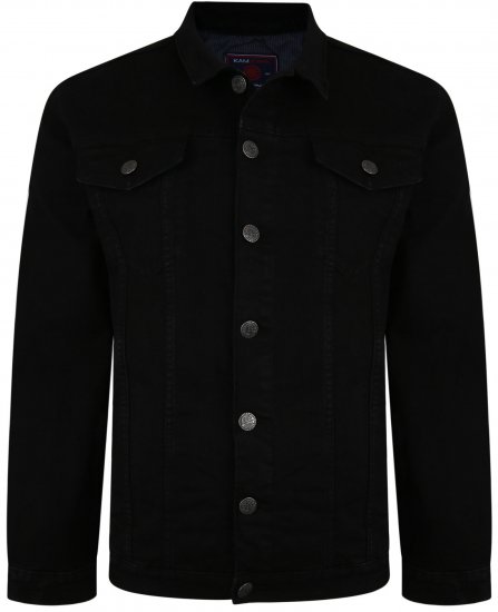 Kam Jeans 405 Western Denim Jacket Black - Bundy - Bundy Nadmerné Veľkosti 2XL-8XL