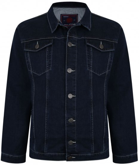 Kam Jeans 405 Western Denim Jacket Indigo - Bundy - Bundy Nadmerné Veľkosti 2XL-8XL