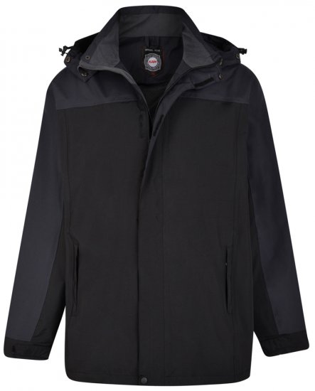 Kam Jeans 439 Softshell Jacket Black - Bundy - Bundy Nadmerné Veľkosti 2XL-8XL