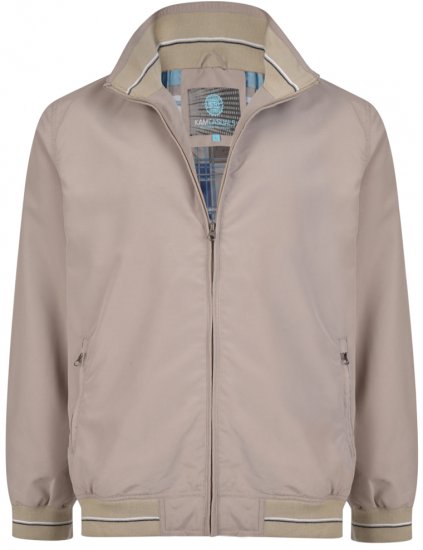 Kam Jeans 440 Jacket Taupe - Bundy - Bundy Nadmerné Veľkosti 2XL-8XL
