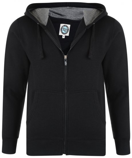 Kam Jeans Hoodie Black TALL SIZES - TALL-veľkosti - Veľkosti pre VYSOKÝCH