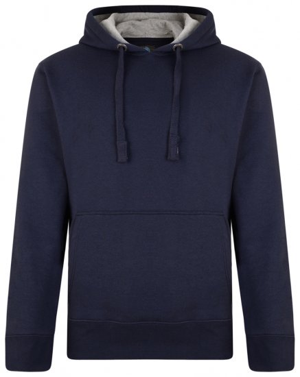 Kam Jeans Crew Neck Hoodie Navy - Mikiny & mikiny bez kapucne - Mikiny & Mikiny s Kapucňou 2XL-12XL