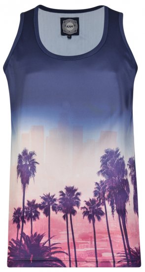 Kam Jeans 5250 Tank Top Navy - Tričká - Nadrozmerné tričká - 2XL-14XL